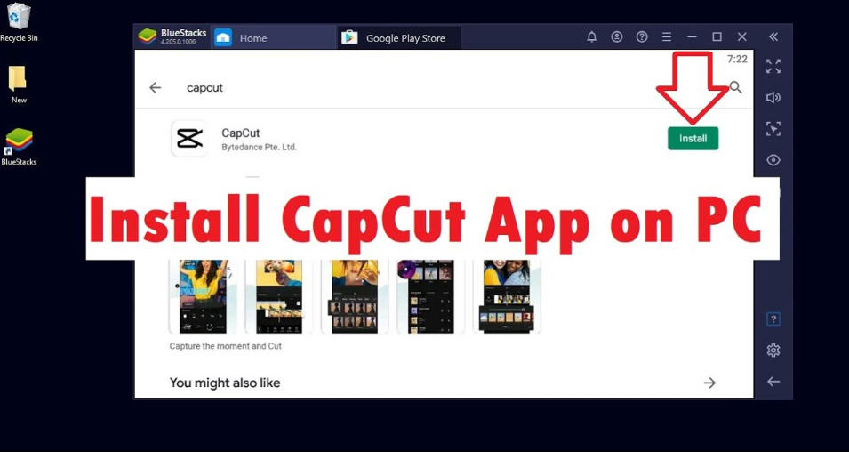 CapCut For PC Download Windows 7,8,10 APK